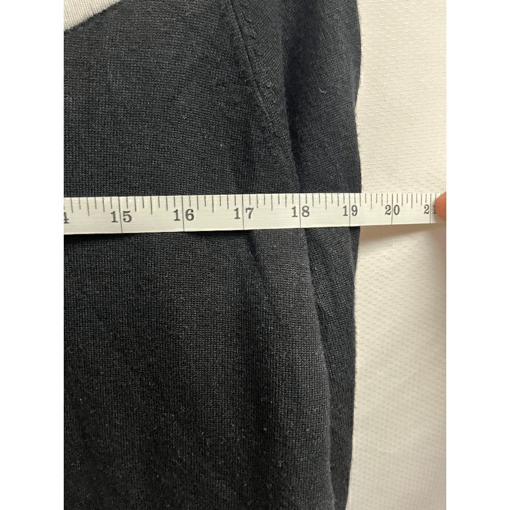 White House Black Market Womens Sweater 3/4 Sleeve Black White Size Medium - Picture 4 of 7